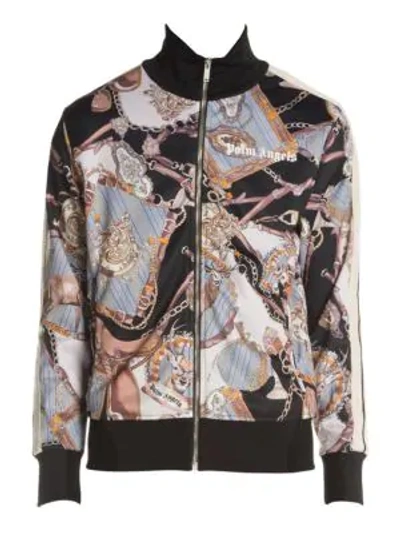Shop Palm Angels Bridle Print Track Jacket In Multi