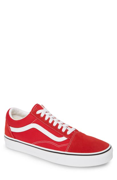 Vans Old Skool Sneaker In Racing Red/ True White | ModeSens