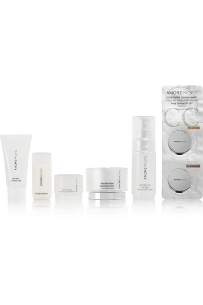 Shop Amorepacific Moisture Bound Essentials Set In Colorless