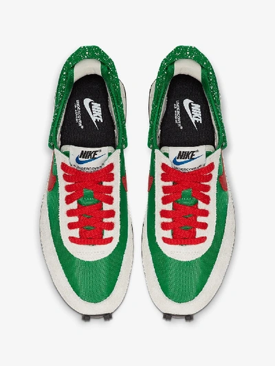 Shop Nike X Undercover Green And Red Daybreak Low Top Sneakers