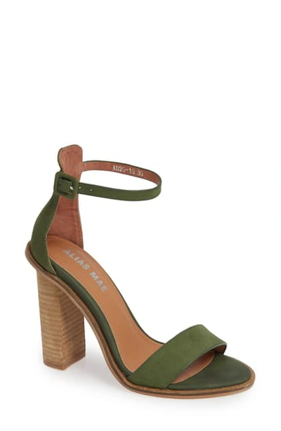 Shop Alias Mae Addax Sandal In Moss Leather