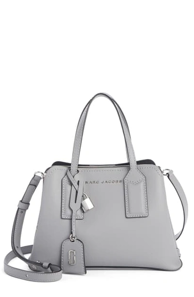 Shop Marc Jacobs The Editor 29 Leather Crossbody Bag - Grey In Rock Grey
