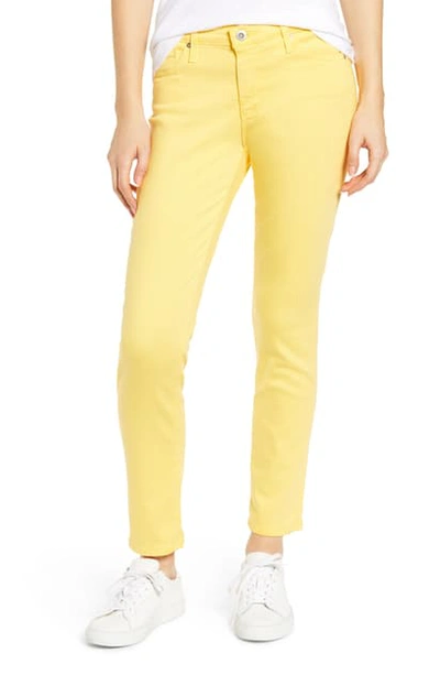 Shop Ag The Prima Ankle Cigarette Jeans In Yellow Iris