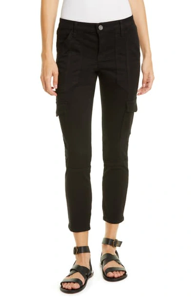 Shop Joie Okana Skinny Cargo Pants In Caviar