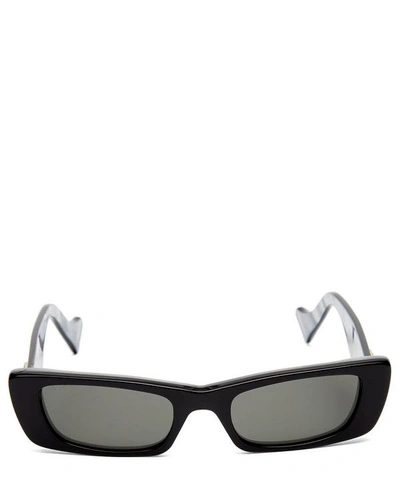 Shop Gucci Narrow-frame Acetate Sunglasses In Black