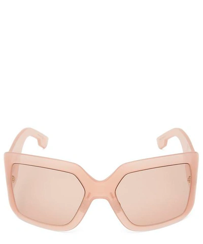 Shop Dior So Light 2 Oversized Rectangular Sunglasses In Pink
