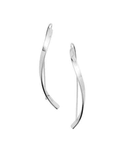 Shop Skagen Women's Kariana Stainless Steel Earrings In Silver