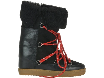 Shop Isabel Marant Nowly Snowboots In Black