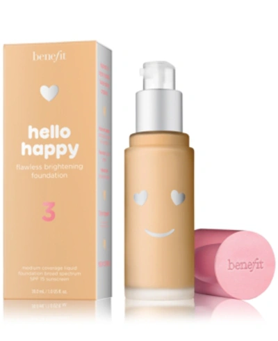 Shop Benefit Cosmetics Hello Happy Flawless Brightening Foundation In Shade 03 Light - Neutral