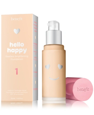 Shop Benefit Cosmetics Hello Happy Flawless Brightening Foundation In Shade 01 Fair - Cool