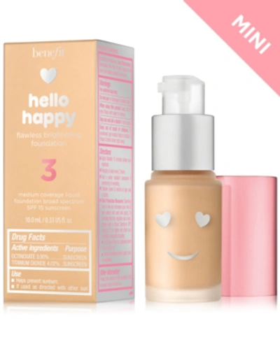 Shop Benefit Cosmetics Hello Happy Flawless Brightening Foundation Mini In Shade 03 - Light - Neutral