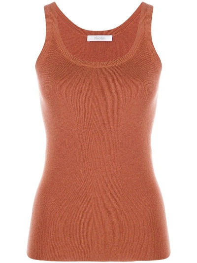 Shop Max Mara Tank Top - Brown