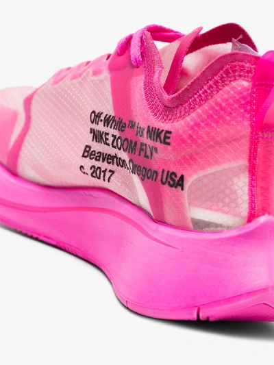 Shop Nike Pink  X Off-white 10 Zoom Fly Sneakers