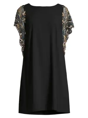 black shift cocktail dress
