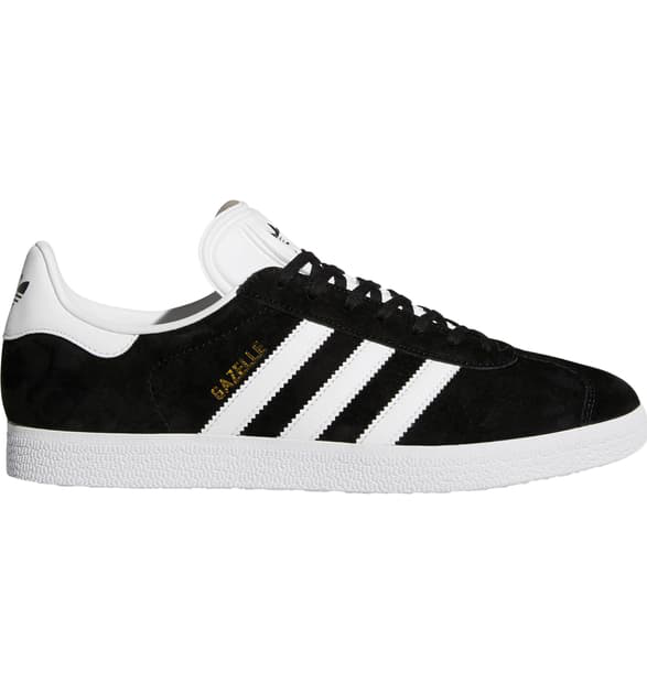adidas originals unisex black suede gazelle trainers