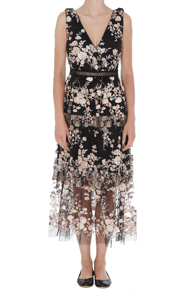 self portrait midi dress