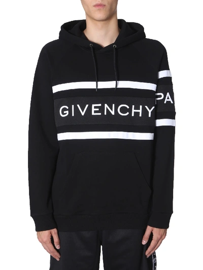 Shop Givenchy Hooded Sweatshirt In Nero