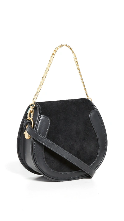 Shop Sancia Ellea Mini Saddle Bag In Black