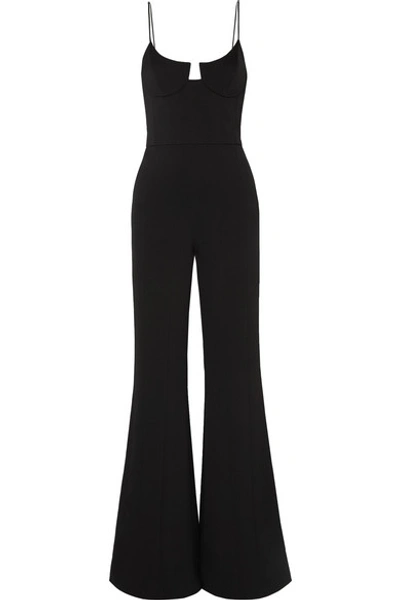 Shop Galvan Phoebe Crepe Jumpsuit In Black