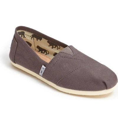 Shop Toms Classic Canvas Slip-on In Ash Canvas