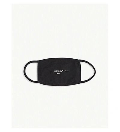 Shop Off-white Fall-winter 2020 Cotton Face Mask In Black