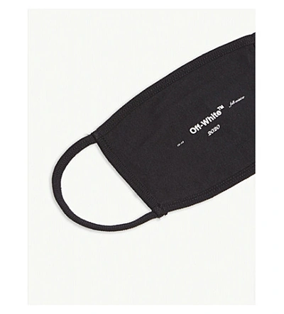 Shop Off-white Fall-winter 2020 Cotton Face Mask In Black
