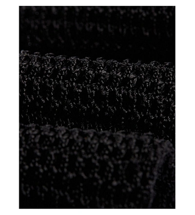 Shop Tom Ford Knitted Woven Silk Tie In Black