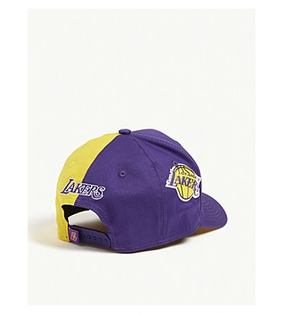Shop New Era La Lakers 9fifty Snapback Cap In Purple Yellow