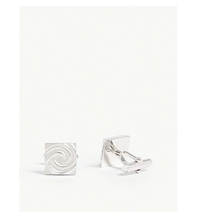 Shop Lanvin Swirl Cufflinks In Silver