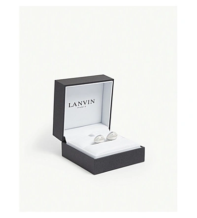 Shop Lanvin Teardrop Cufflinks In Silver