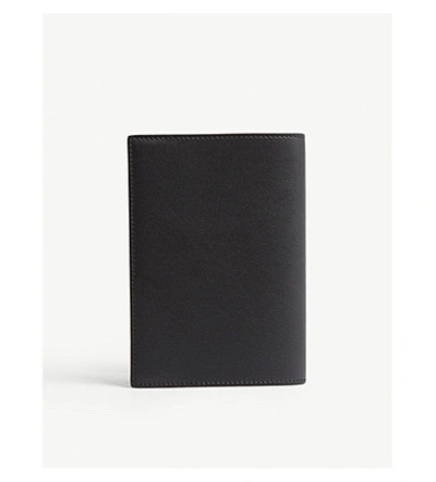 Shop Givenchy Logo-printed Leather Passport Holder In Black White