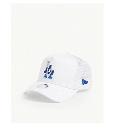 Shop New Era Los Angeles Dodgers Mesh Snapback Cap In White