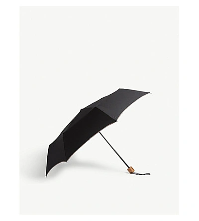 Shop Paul Smith Striped Telescopic Umbrella In Black