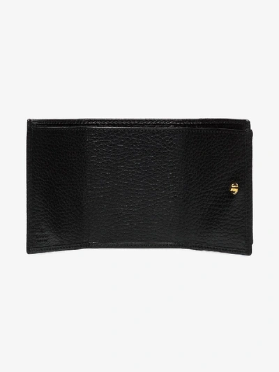 Shop Gucci Womens Black Marmont Textured Leather Wallet