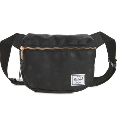 Shop Herschel Supply Co Fifteen Belt Bag - Black In Black Polka Dot