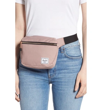 Shop Herschel Supply Co Fifteen Belt Bag - Pink In Ash Rose/ Black