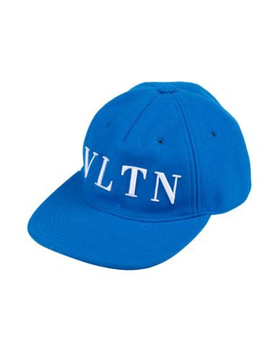 Shop Valentino Hat In Bright Blue