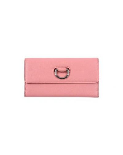 Shop Burberry Wallets In Pink