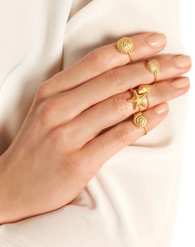 Shop Valentino Ring In Gold