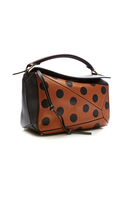Shop Loewe Puzzle Circles Bag In Brown