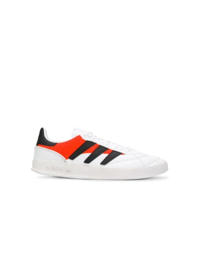 Shop Adidas Originals Contrast Stripe Sneakers In White