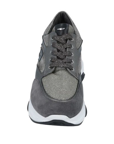 Shop Alberto Guardiani Sneakers In Platinum