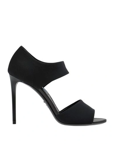 Shop Prada Sandals In Black