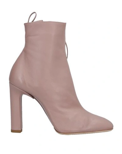 Shop Santoni Edited By Marco Zanini Ankle Boot In Pastel Pink