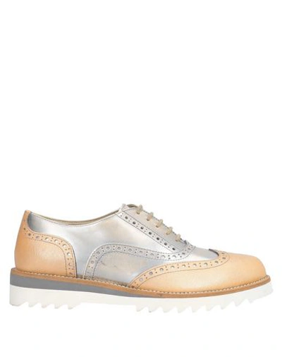 Shop Alberto Guardiani Lace-up Shoes In Silver