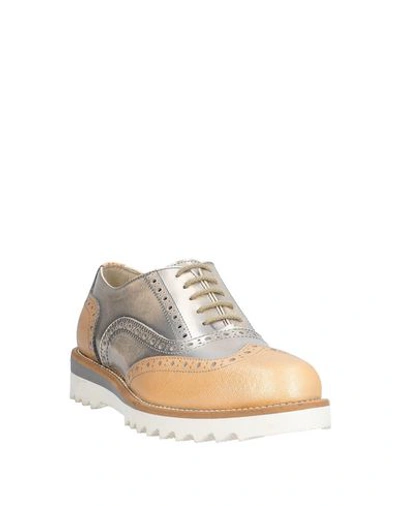 Shop Alberto Guardiani Lace-up Shoes In Silver