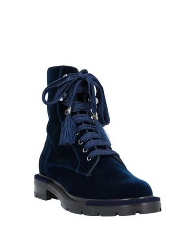 Shop Giorgio Armani Ankle Boot In Blue