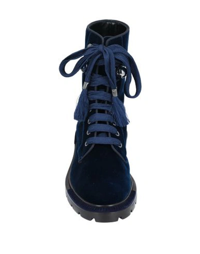 Shop Giorgio Armani Ankle Boot In Blue