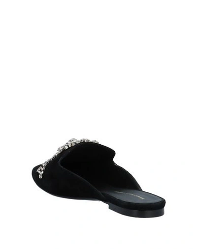 Shop Ermanno Scervino Woman Mules & Clogs Black Size 6.5 Soft Leather