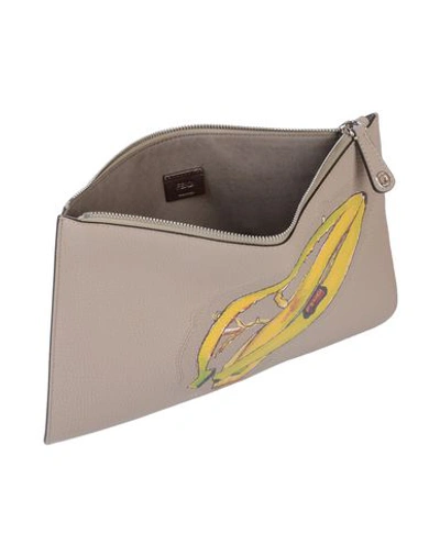 Shop Fendi Handbag In Dove Grey